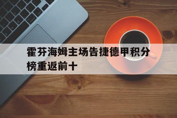 霍芬海姆主场告捷德甲积分榜重返前十